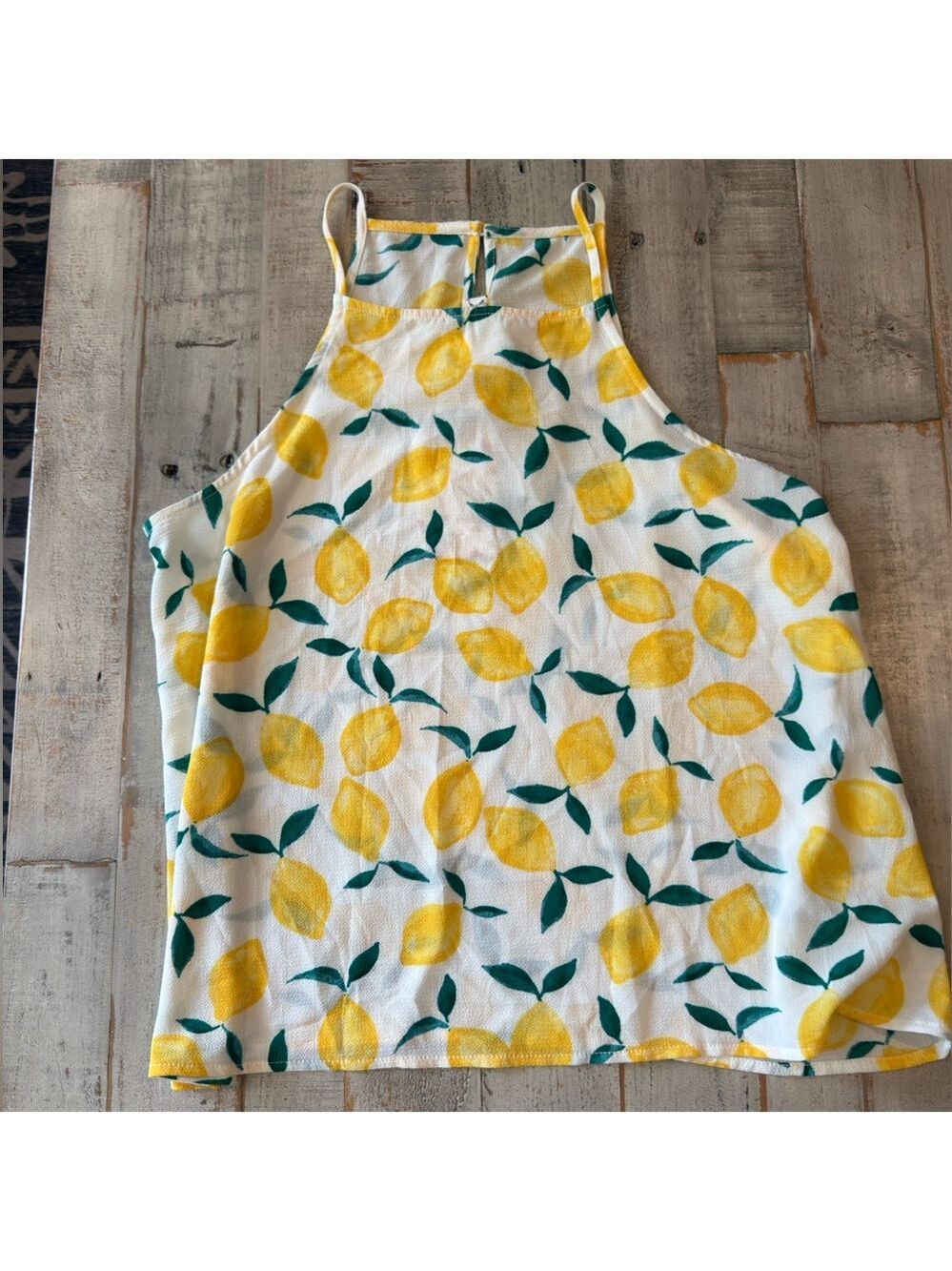 Pink Rose Lemon Halter Top
